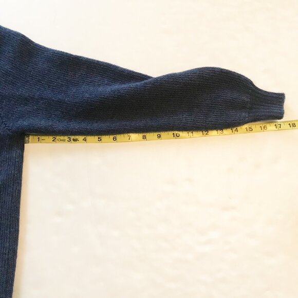 Peruvian Link Alpaca Collection Ebel Open Front Blue Sweater Womens One Size - Picture 8 of 8